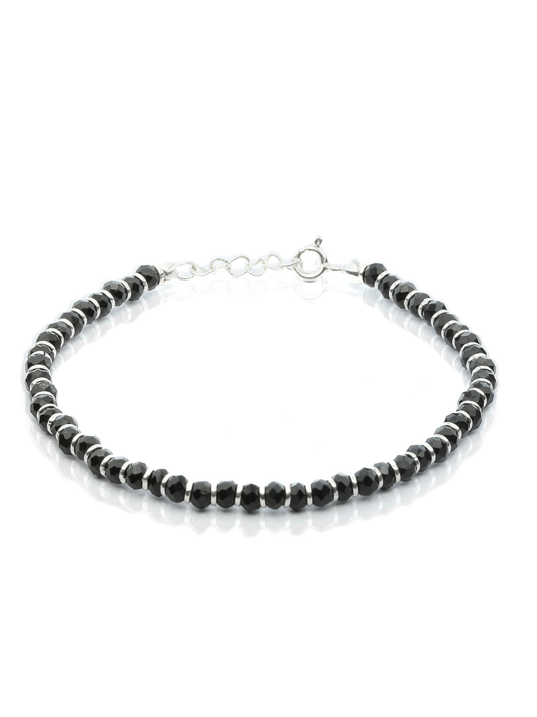 925 Sterling Silver Braided Men's Bali Bracelet - Queen of Hearts Jewelry